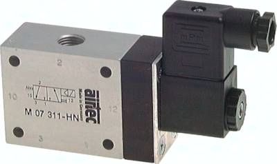 3/2-Wege Magnetventil, G 1/4", geschlossen (NC), Luftfeder