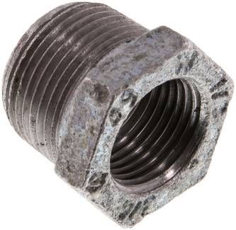 Reduziernippel R 3/4"(AG)-Rp 1/2"(IG), 25 bar Temperguss verzinkt