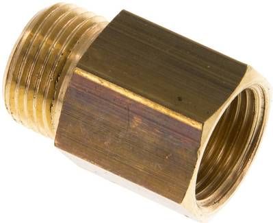 Gewindeverlängerung G 3/8"-19mm, 16 bar Messing