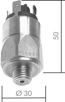 Edelstahl-Druckschalter 0,5 - 5 bar, G 1/4" (AG)