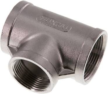 T-Stück Rp 1 1/2"-Rp 1 1/4"-Rp 1 1/2" (IG), 16 bar 1.4408