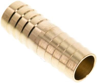 Schlauchverbindungsrohr 16mm-16mm, Messing