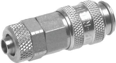 Kupplungsdose (NW5) 6 x 4mm Schlauch, 1.4404