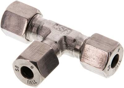 T-Schneidringverschraubung 8 S, 1.4571