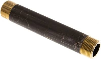 Rohrdoppelnippel G 3/4"-150mm, 16 bar Messing