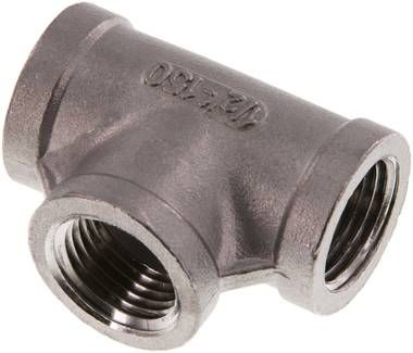 T-Stück NPT 1/2" (IG), 16 bar 1.4408