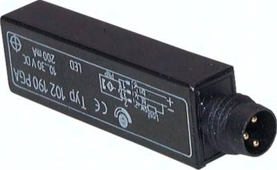 Zylinderschalter 10 - 30 V DC, Kabelstecker M 8