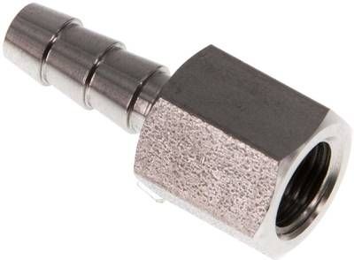 Aufschraub-Schlauchtülle G 1/8"-6mm, 40 bar 1.4571