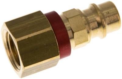 Kupplungsstecker (NW7,2) G 1/4"(IG), rot, Achteck SW12