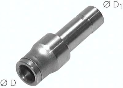 Reduzierung 12mm Stecknipp. x 8mm Schla., Baureihe Edelstahl