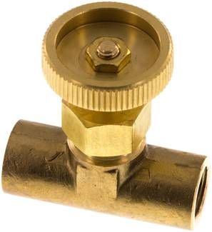 Nadel-Absperrventil, Messing, G 1/8"(IG / IG), PN 15