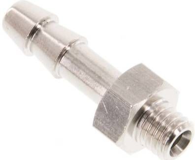 Gewindetülle M 5-4mm, 16 bar Messing vernickelt