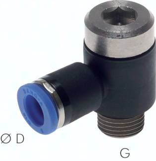 Winkel-Steckanschluss, I-Skt. G 1/8"-8mm, IQS-Standard