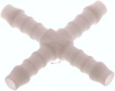 Kreuz-Schlauchverbinder 6mm, POM
