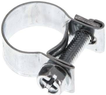 9mm Mini-Schlauchschelle, 13 - 15mm, Stahl verzinkt (W1)