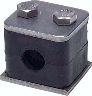 Rohrschelle, leichte Baureihe, 33,7 (1")mm, Edelstahl