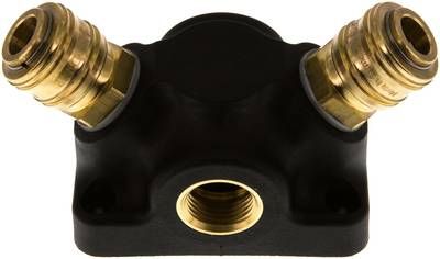 Wanddose mit G 1/2" (IG) und mit 2 Kupplungsdosen NW7,2