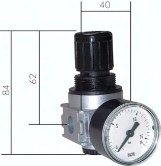 MULTIFIX Druckregler, G 1/8", 0,1 - 3bar, Baureihe 0