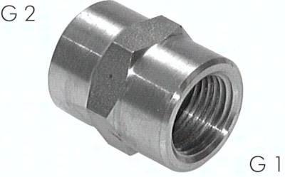 Hochdruck-Muffe G 1/4"-G 1/4", 1.4571