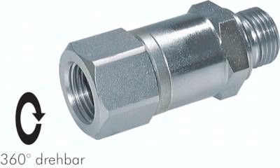 Hochdruck-Drehgelenk G 1/2", Stahl verzinkt