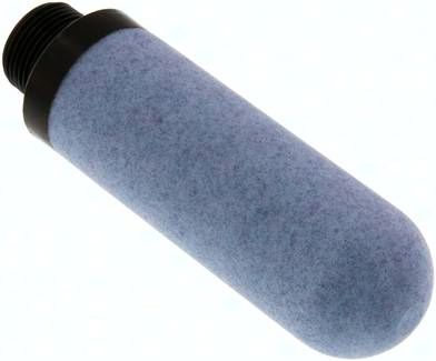 Schalldämpfer aus Kunststoff (PE, gesintert), G 3/4"