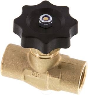 Nadel-Absperrventil, Messing, G 1/2"(IG / IG), PN 40