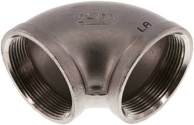 90°-Winkel NPT 2" (IG), 16 bar 1.4408