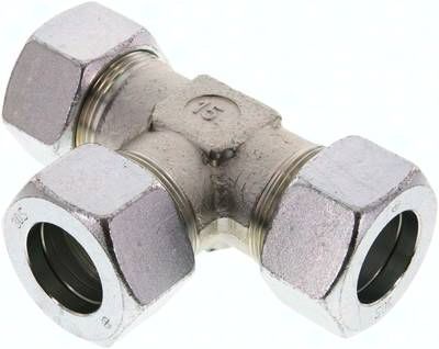 T-Schneidringverschraubung 30 S, Stahl verzinkt