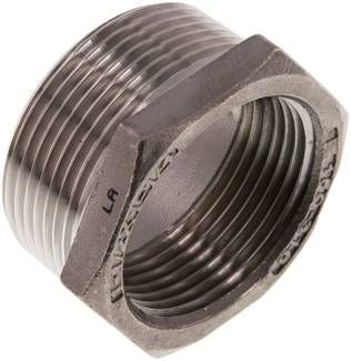 Reduziernippel R 1 1/2"(AG)-Rp 1 1/4"(IG), 16 bar 1.4408