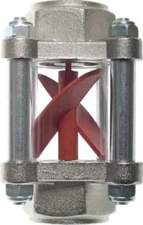 Flügelrad-Durchflussanzeiger G 1/2" (IG), 1,3 - 6,3 l/min