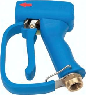 Wassersparpistole Ergo, Edelstahl / Messing