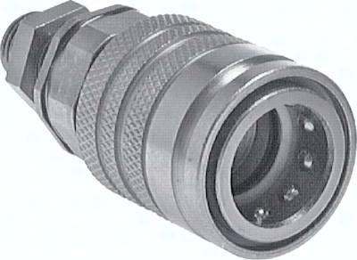 Schott-Steckkupplung ISO7241-1A, Muffe Baugr.3, 14 S
