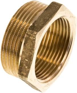 Reduziernippel G 1 1/2"(AG)-G 1 1/4"(IG), 16 bar Messing