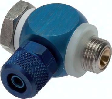 Drosselrückschlagventil G 1/8"-6 x 4mm, zuluftregelnd (A)
