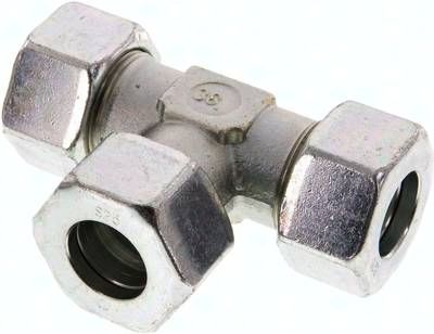 T-Schneidringverschraubung 25 S, Stahl verzinkt