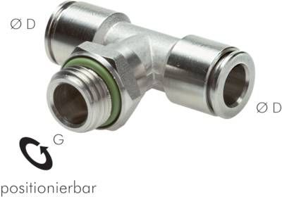 T-Steckanschluss G 1/8"-4mm, IQS-Edelstahl