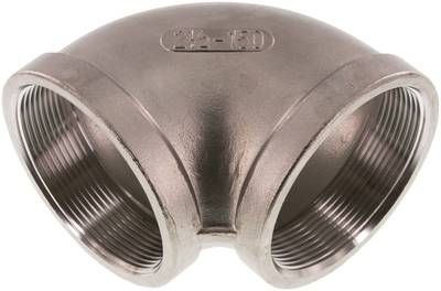 90°-Winkel Rp 2 1/2" (IG), 16 bar 1.4408