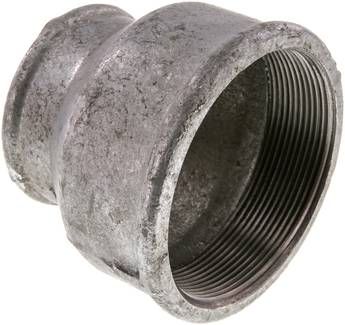 Rundmuffe Rp 3"-Rp 2", 25 bar Temperguss verzinkt