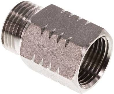 Reduziernippel G 3/8"(AG)-NPT 3/8"(IG), 40 bar 1.4571