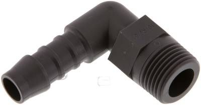 Winkel-Gewindetülle R 3/8"-10mm, PA 6