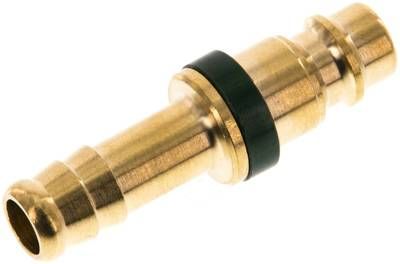 Kupplungsstecker (NW7,2) 9mm Schlauch, grün, Kreis Ø 12,5 mm