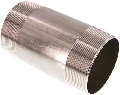 Rohrdoppelnippel R 3"-150mm, 20 bar 1.4571