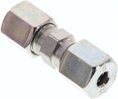 Gerade Schneidringverschrau-bung 6 S, Stahl verzinkt