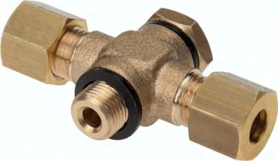 T-Klemmringverschraubung G 3/8"-10mm, Messing