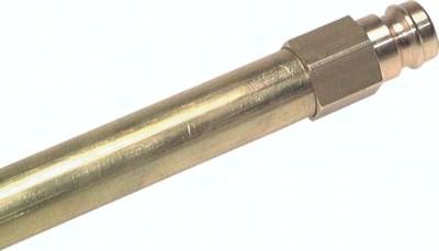 Temperierkupplungsstecker 13mm Zapfen, Rohr 14x150mm