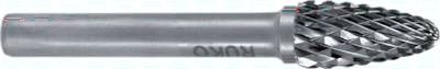 Hartmetall-Frässtift 6mm, RBF - Form F - Rundbogen