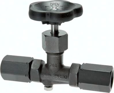 Manometer-Absperrventil G 1/2" Spannmuffe - Spannmuffe,Stahl