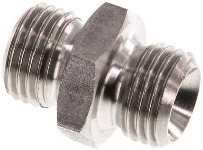 Doppelnippel G 1/4"-G 1/4", 40 bar 1.4571