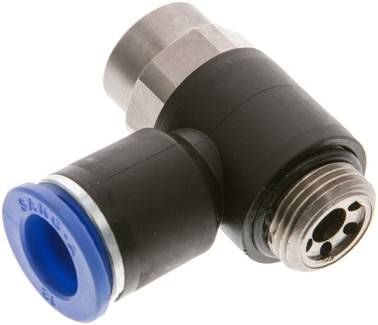 Winkel-Drosselrückschlag-ventil G 3/8"-12mm,abluftregelnd (Standard)