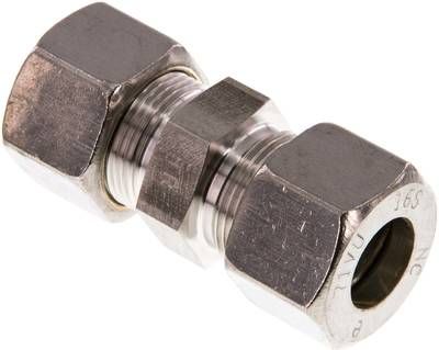 Gerade Schneidringverschrau-bung 16 S, Klemmring 1.4571 (NC)